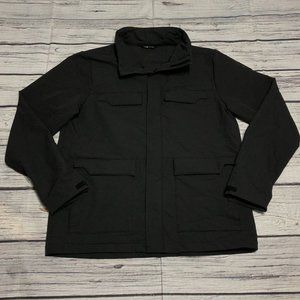 The North Face Windwall Soft Shell Black Jacket Mens Size Large Full Zip Rare